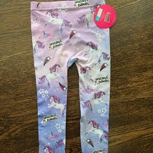 3 pairs of kids/girls leggings size small/8